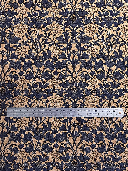 Adhesive Cork Fabric - HAMPTON TRELLIS - Rustic Farmhouse Charm