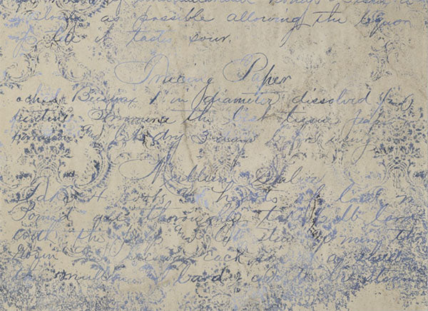 Decoupage Tissue Paper - Handwriting Damask
