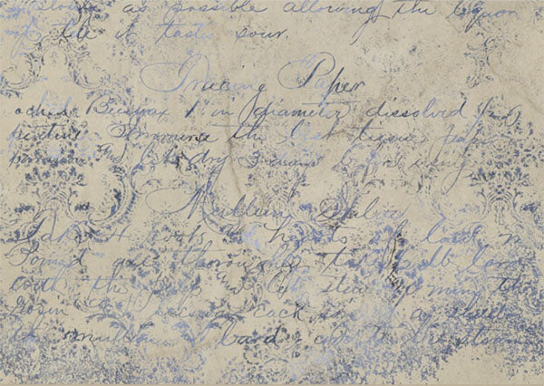 Decoupage Tissue Paper - Handwriting Damask - Rustic Farmhouse Charm