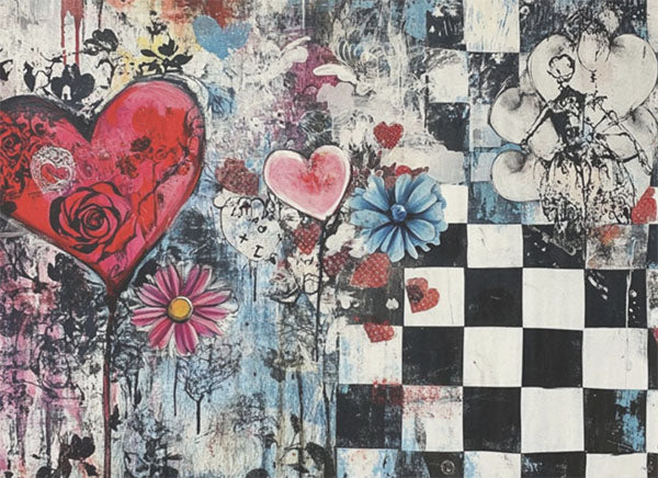 Decoupage Tissue Paper - Heartstrings & Daydreams (53.34cm x 73.66cm)
