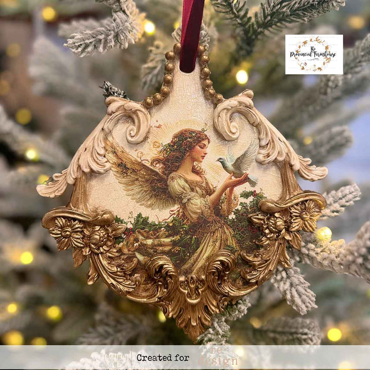 NEW! Redesign Middy Transfer - HEAVENLY WINGS (4 sheets, each 21.59cm x 27.94cm) - Rustic Farmhouse Charm