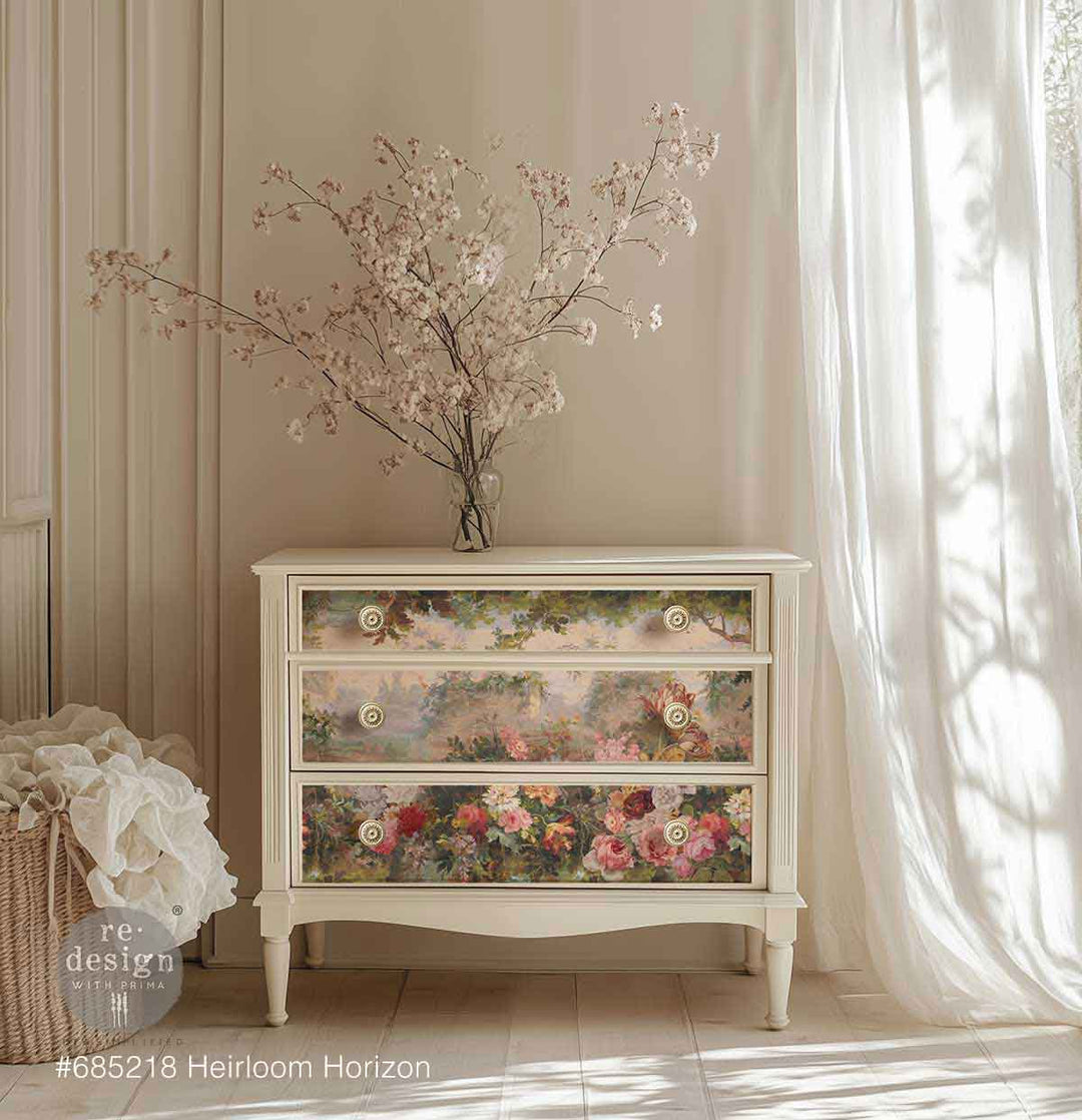 LIMITED! Redesign Decoupage Fibre - HEIRLOOM HORIZON (49.53cm x 76.2cm)