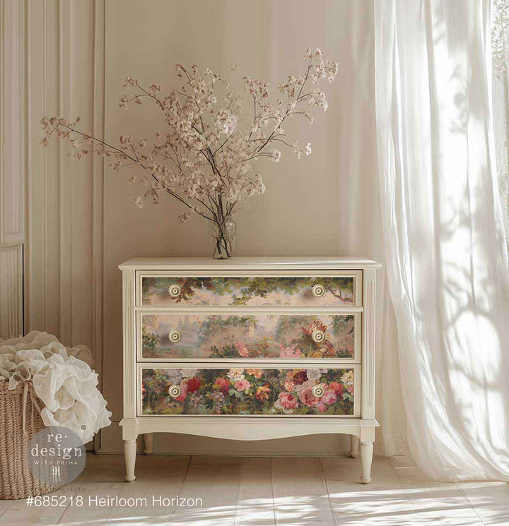 LIMITED! Redesign Decoupage Fibre - HEIRLOOM HORIZON (49.53cm x 76.2cm)