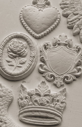 NEW! IOD Mould - HERALDRY (6"x10", 15.24cm x 25.4cm)