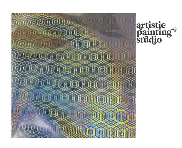 Artistic Painting Studio Metallic Foil - HEXAGON - SILVER