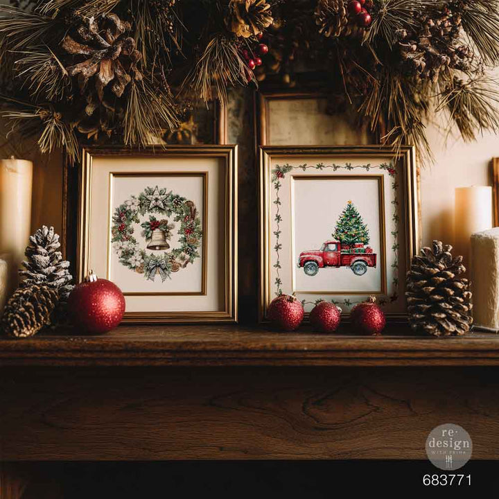NEW! Redesign Middy Transfer - HOME FOR THE HOLIDAYS (3+1 sheets, each 21.59cm x 27.94cm)