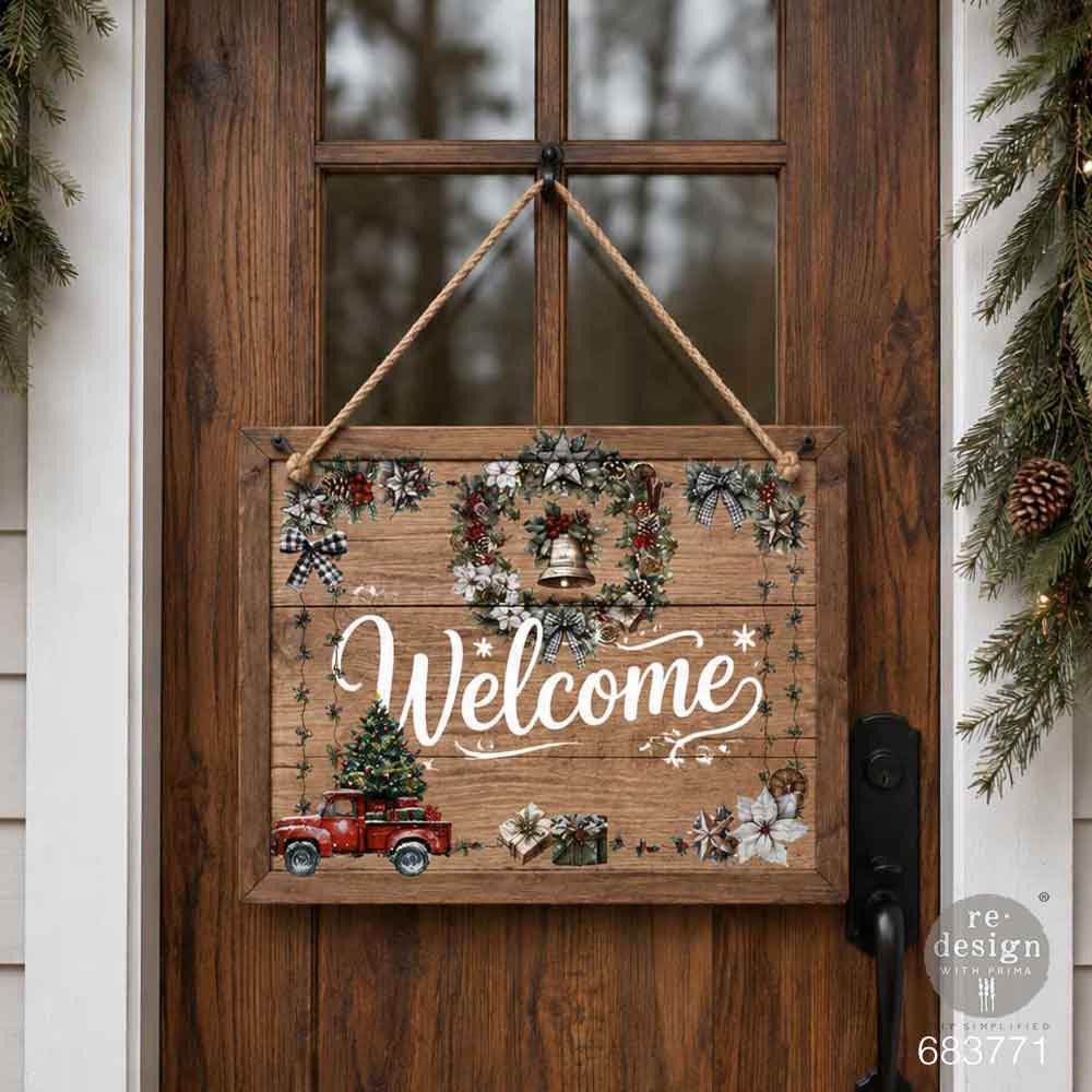 NEW! Redesign Middy Transfer - HOME FOR THE HOLIDAYS (3+1 sheets, each 21.59cm x 27.94cm)