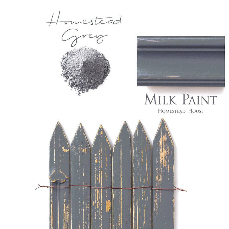 Homestead House Milk Paint - HOMESTEAD GREY - Rustic Farmhouse Charm