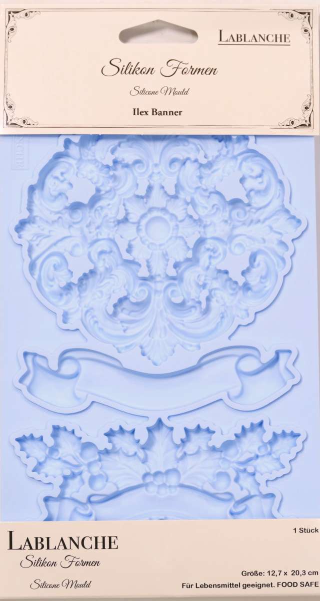 NEW! LaBlanche Mould - ILEX BANNER (12.7 cm x 20.3 cm)