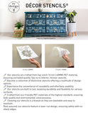 NEW! Redesign 3D Stencil - MEADOW BLOOM (22.86cm x 30.48cm) - Rustic Farmhouse Charm