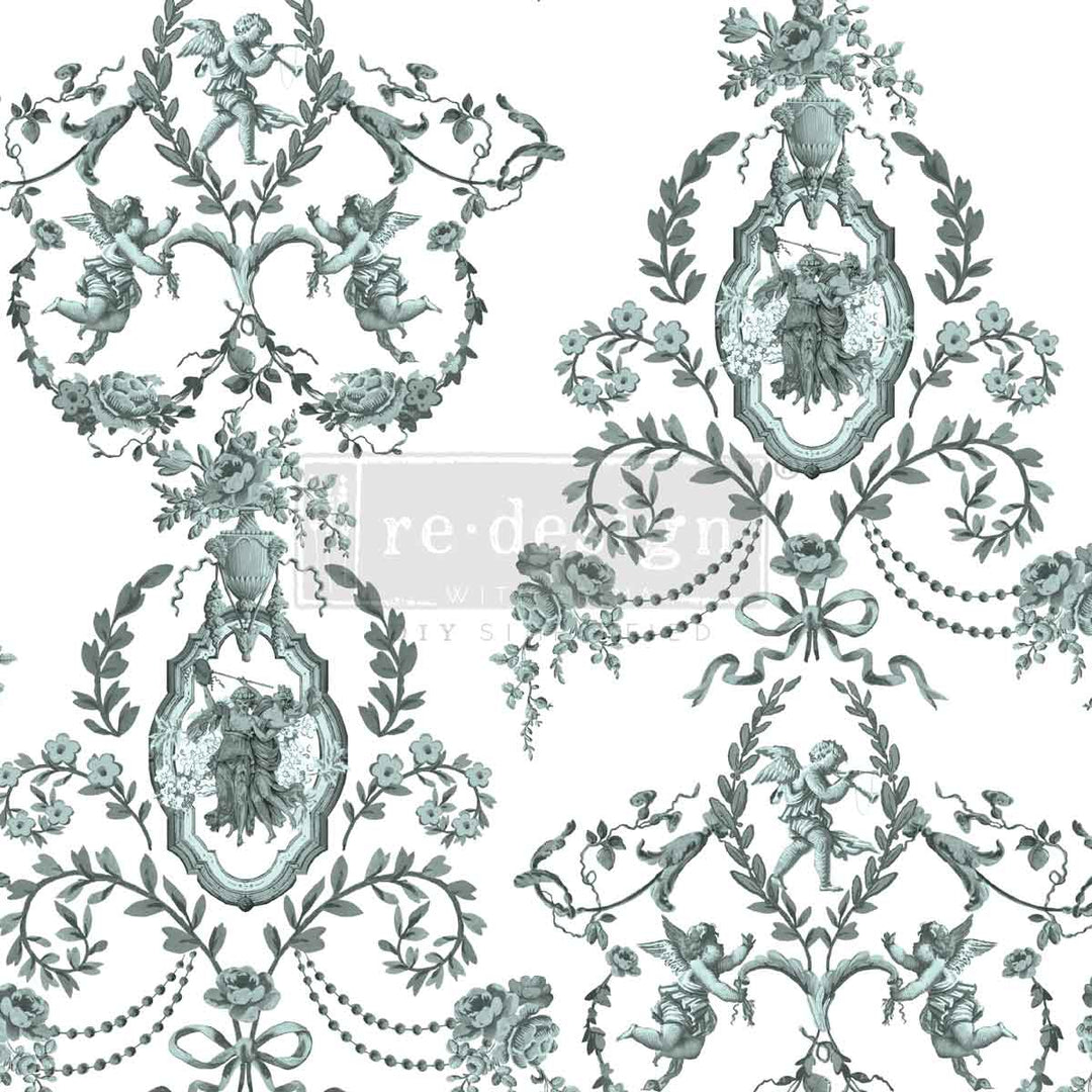 NEW! Redesign Transfer - JARDIN SECRET (60.96cm x 88.9cm) - Rustic Farmhouse Charm