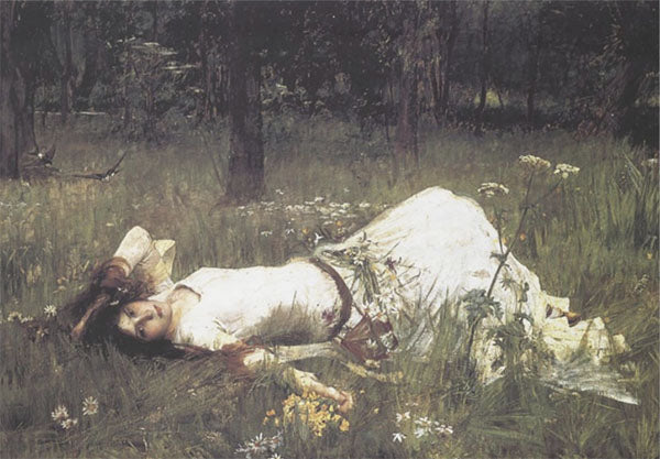 Decoupage Tissue Paper - John Waterhouse Painting 'Ophelia Lying in the Meadow'