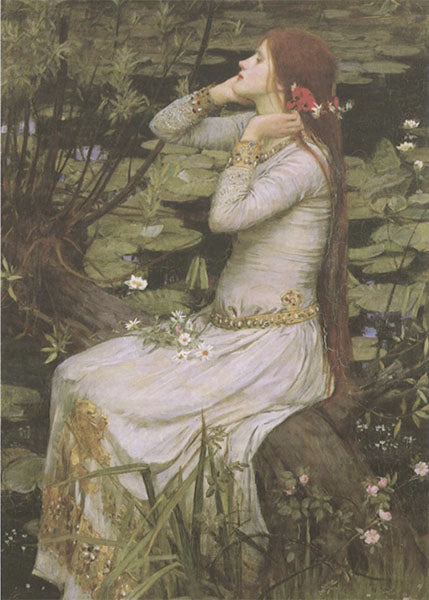 Decoupage Tissue Paper - John Waterhouse Painting 'Ophelia by the Pond'