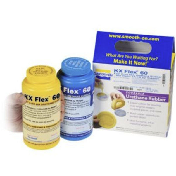 KX FLEX™ 60 by Smooth-On (0.88kg) - Flexible Urethane Rubber, 30min Demould