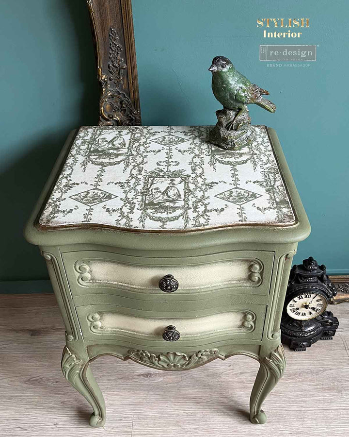 NEW! Redesign Decoupage Tissue Paper - CHASING PETALS by Kacha (48.26cm x 76.2cm) - Rustic Farmhouse Charm