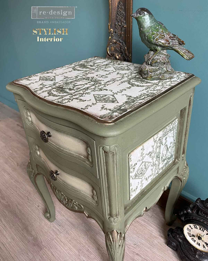 NEW! Redesign Decoupage Tissue Paper - CHASING PETALS by Kacha (48.26cm x 76.2cm) - Rustic Farmhouse Charm
