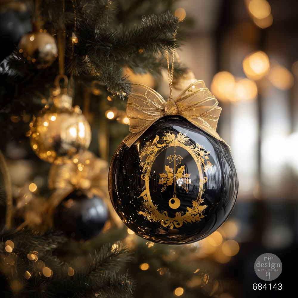 NEW! Redesign Gold Foil Middy Transfer - KACHA HOLIDAY HEIRLOOM FOIL (2 sheets, each 21.59cm x 27.94cm)