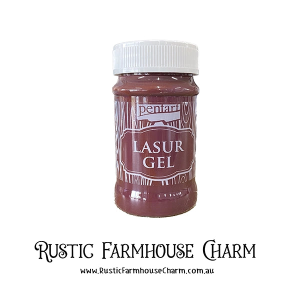 CHERRY Lasur Gel by Pentart 100ml - Rustic Farmhouse Charm