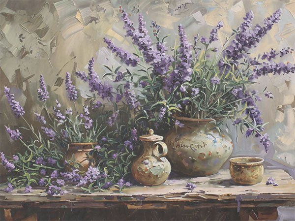 Decoupage Tissue Paper - Lavender Pottery