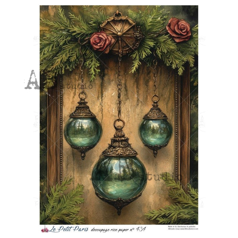 ABstudio Rice Paper - LE PETIT PARIS 434 (A4) - Rustic Farmhouse Charm