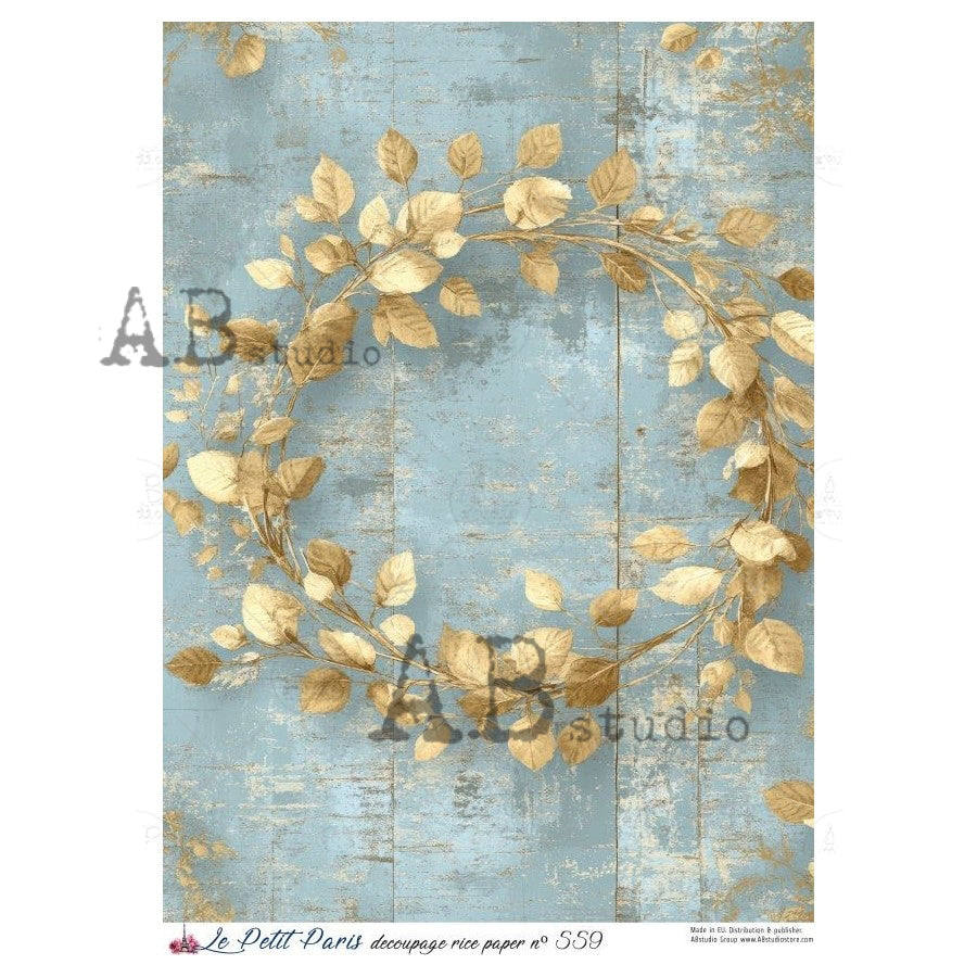 ABstudio Rice Paper - LE PETIT PARIS 559 (A4) - Rustic Farmhouse Charm