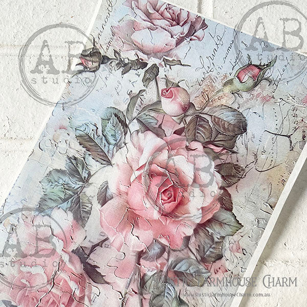 ABstudio Rice Paper - LE PETIT PARIS 60 (A4) - Rustic Farmhouse Charm