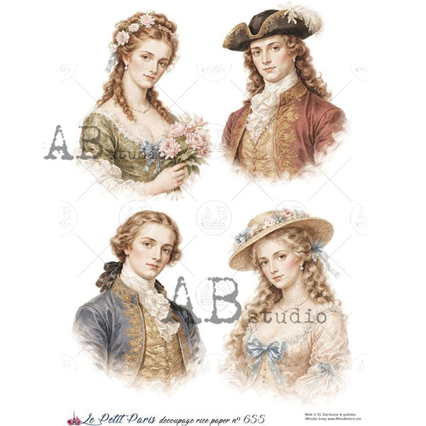 ABstudio Rice Paper - LE PETIT PARIS 655 (A4)