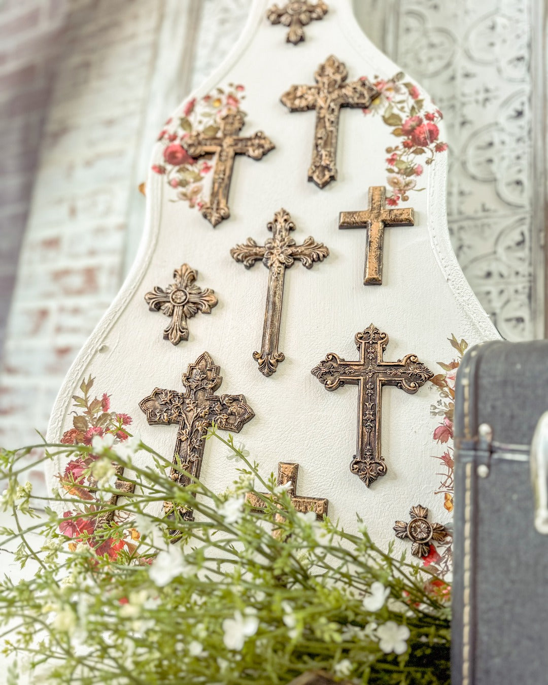 NEW! IOD Mould - LES CROIX (6"x10", 15.24cm x 25.4cm)