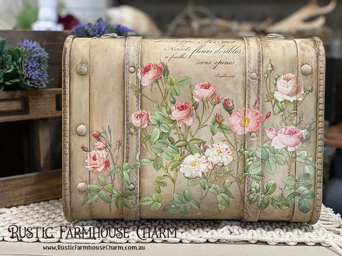 Wooden Vintage Style Luggage Suitcase (Plain)