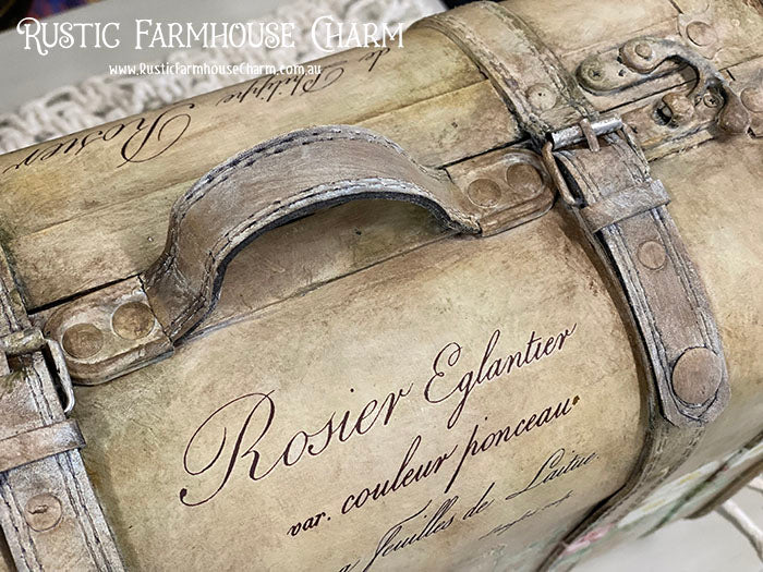 Wooden Vintage Style Luggage Suitcase (Plain)