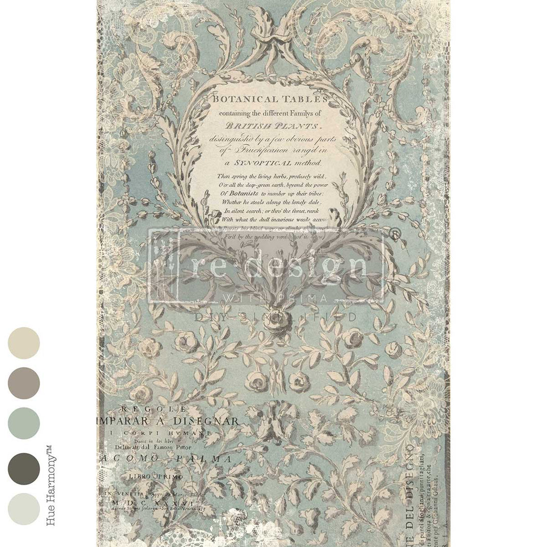 LIMITED! Redesign Decoupage Fibre - LINNAEUS'S GHOST (49.53cm x 76.2cm)