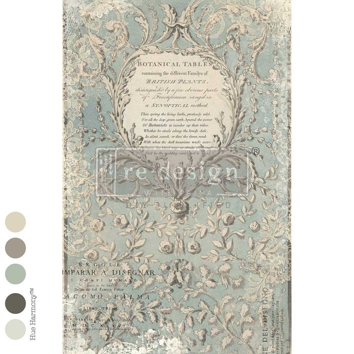 LIMITED! Redesign Decoupage Fibre - LINNAEUS'S GHOST (49.53cm x 76.2cm)
