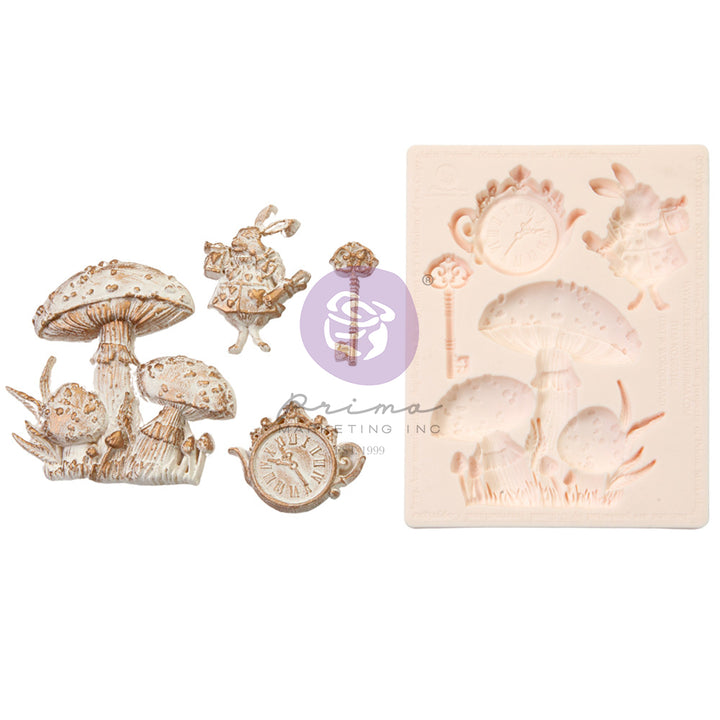 NEW! LOST IN WONDERLAND Alice Mould by Prima - Rustic Farmhouse Charm
