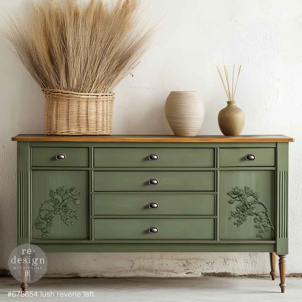 NEW! Redesign Décor Poly - LUSH REVERIE LEFT (26.7cm x 17.8cm x 1.3cm) - Rustic Farmhouse Charm