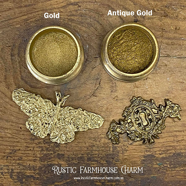 GOLD Metal Pigment Powder by Pentart 20g - Rustic Farmhouse Charm