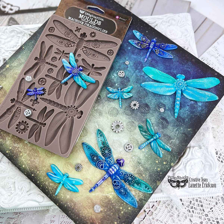 NEW! Finnabair Mould - MACHINE DRAGONFLIES (5" x 8")