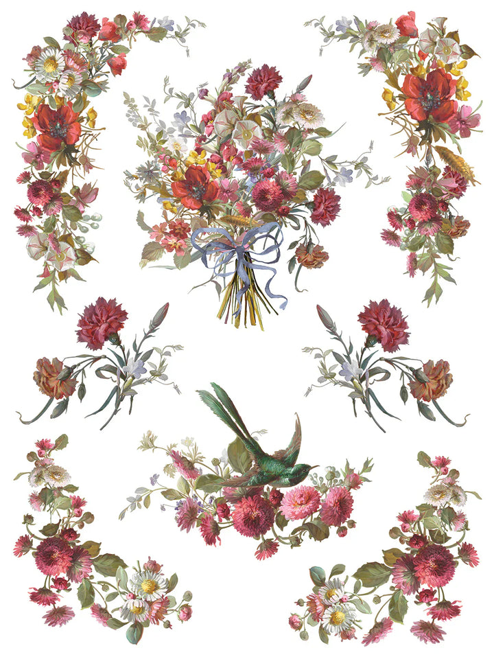 NEW! IOD Transfer Pad - MADELEINE (set of eight 12"x16" sheets) - Rustic Farmhouse Charm