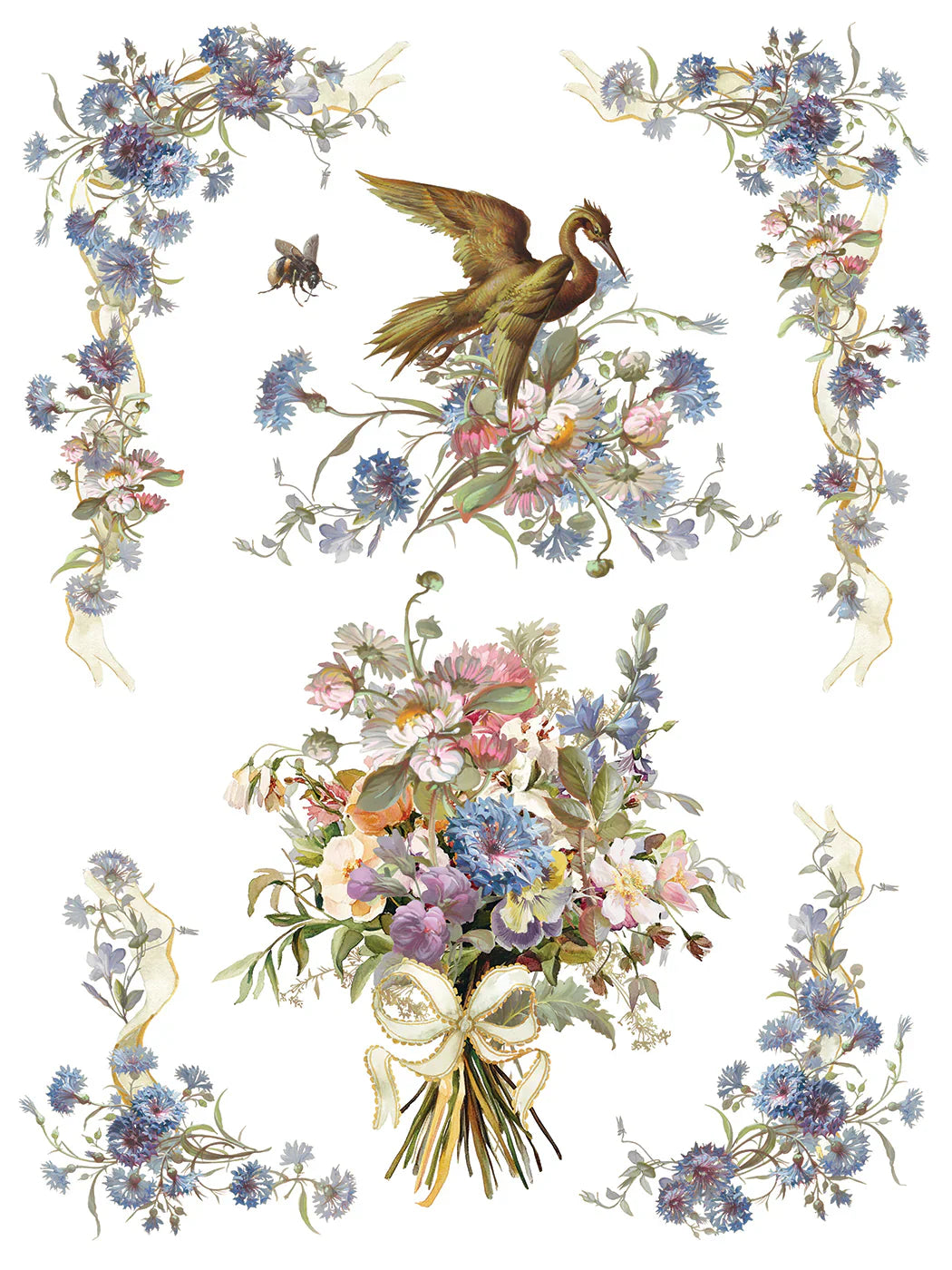 NEW! IOD Transfer Pad - MADELEINE (set of eight 12"x16" sheets) - Rustic Farmhouse Charm