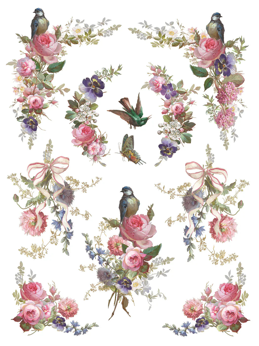 NEW! IOD Transfer Pad - MADELEINE (set of eight 12"x16" sheets) - Rustic Farmhouse Charm