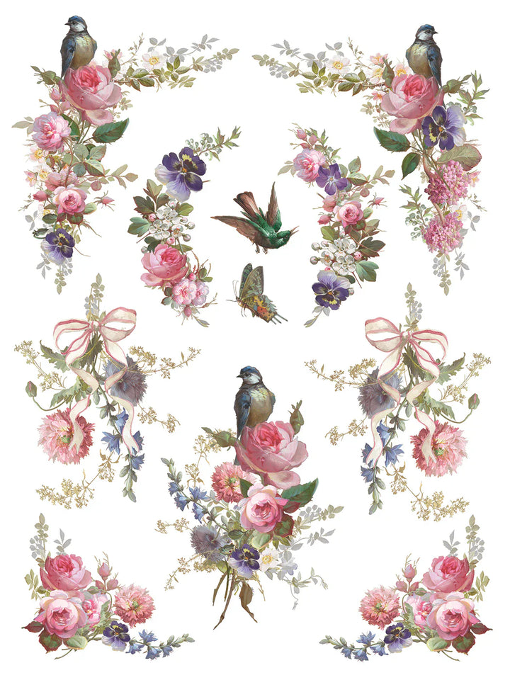 NEW! IOD Transfer Pad - MADELEINE (set of eight 12"x16" sheets) - Rustic Farmhouse Charm