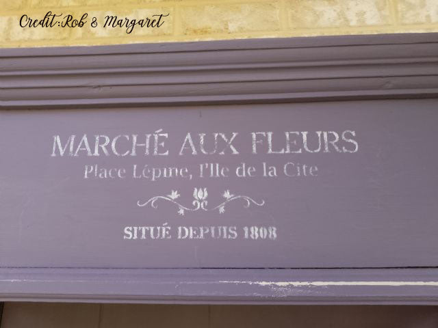 FRENCH FLOWER MARKET SIGN "MARCHE AUX FLEURS" Designer Stencil by Rustic Farmhouse Charm - Rustic Farmhouse Charm