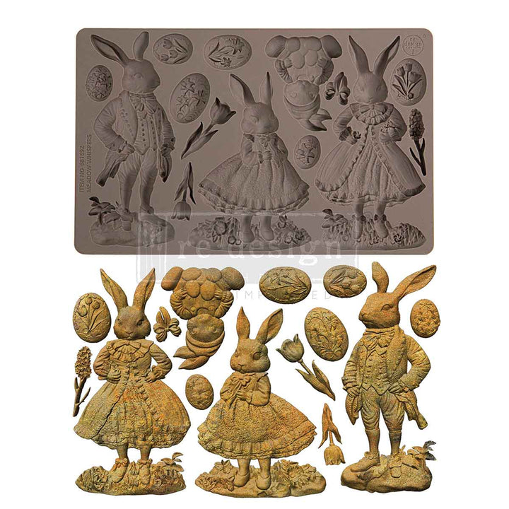 NEW! Redesign Mould - MEADOW WHISPERS (5" x 8") - Rustic Farmhouse Charm
