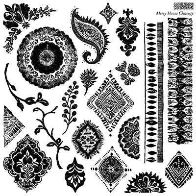 NEW! IOD Stamp - MERCY HOUSE CHITENGE (12"x12", 30.48cm x 30.48cm)