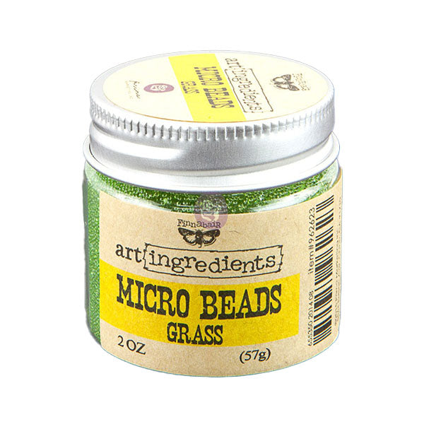 Micro Beads: GRASS 57g (Art Ingredients) - Rustic Farmhouse Charm