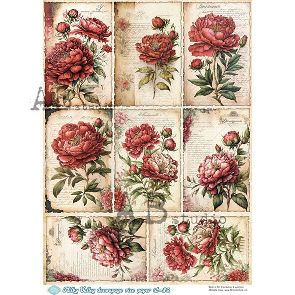 ABstudio Rice Paper - MILKY VALLEY 82 (A4) - Rustic Farmhouse Charm