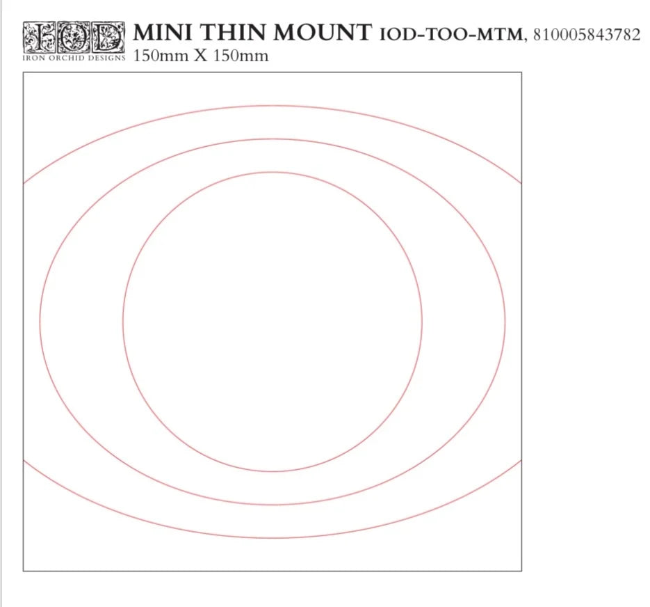 NEW! Mini Thin Mount for Stamping by IOD (6"x6", 15.24cm x 15.24cm)