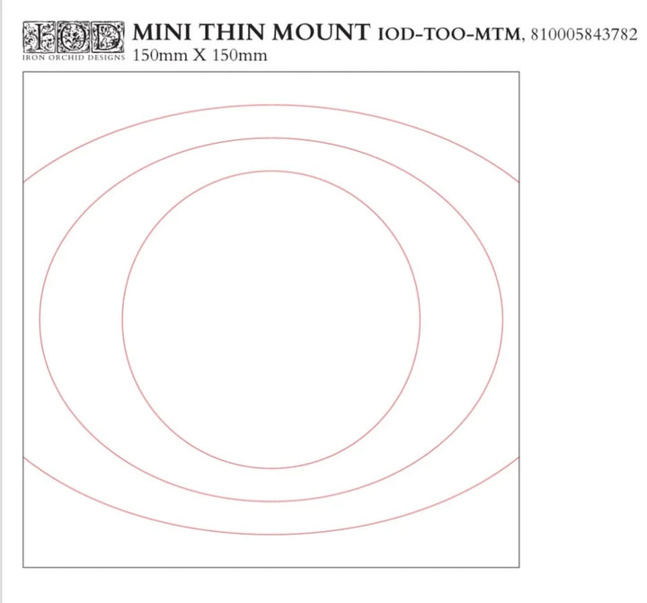 NEW! Mini Thin Mount for Stamping by IOD (6"x6", 15.24cm x 15.24cm)