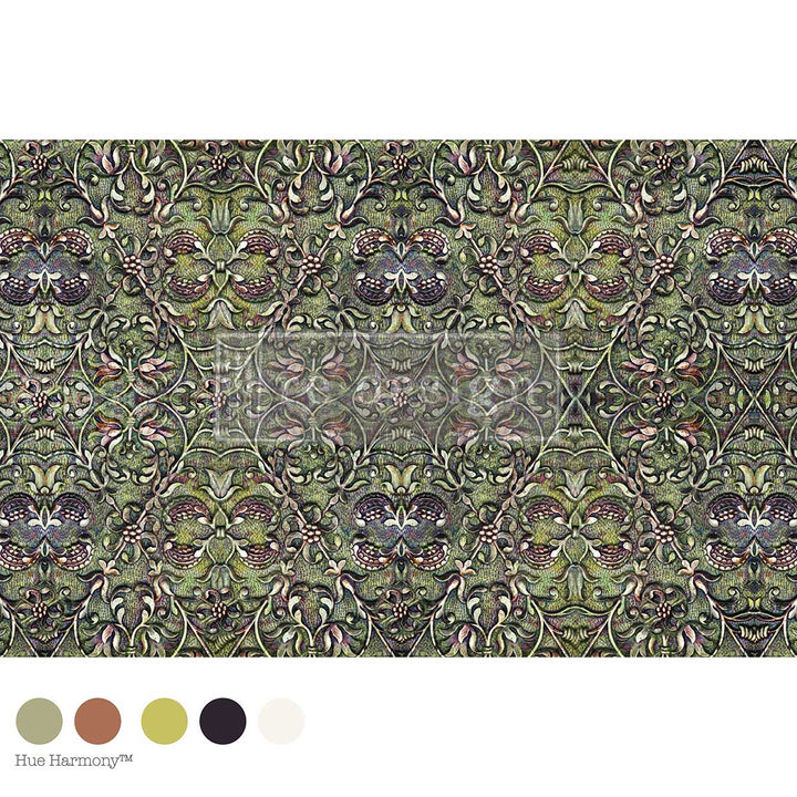 LIMITED! Redesign Decoupage Fibre - MOSS-BOUND SYMMETRY (49.53cm x 76.2cm)