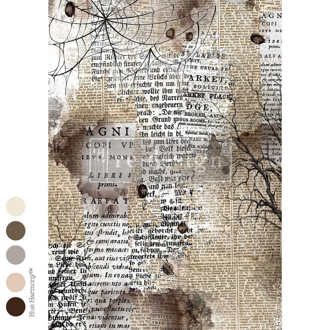 LIMITED! Redesign A1 Decoupage Fibre Paper - MYSTICAL CREATIONS (59.44cm x 84.07cm)