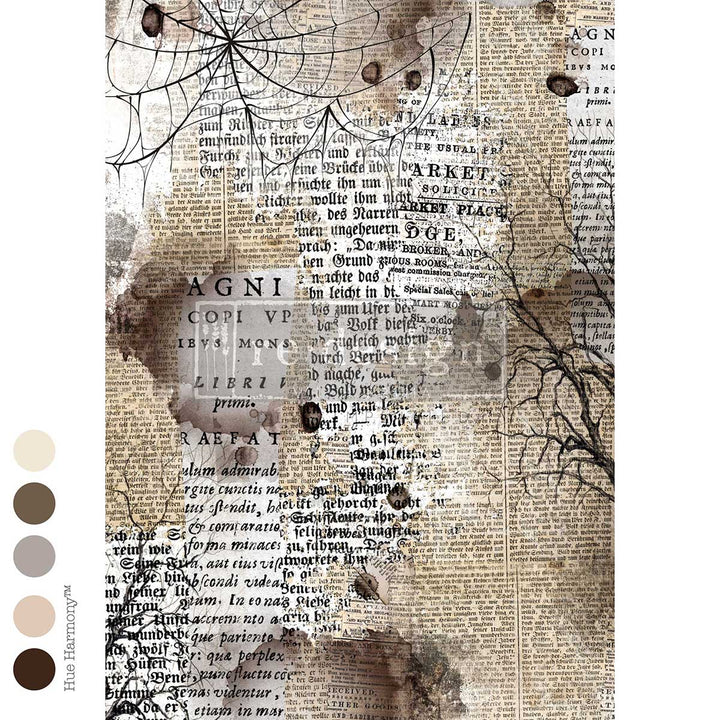 LIMITED! Redesign A1 Decoupage Fibre Paper - MYSTICAL CREATIONS (59.44cm x 84.07cm)